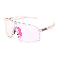 VeyRey Kids Photochromic Sports Sunglasses Wegub Transparent-Pink Rim Pink Glasses - Cycling Glasses