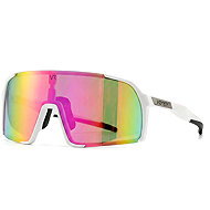 VeyRey Sports Kids Sunglasses Wegub White Rim Pink Glasses - Cycling Glasses