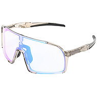 VeyRey Kids Photochromic Sports Sunglasses Ogharod Transparent-Grey Rim Blue Glasses - Cycling Glasses