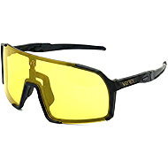 VeyRey sports sunglasses Burub black rim yellow lenses - Cycling Glasses