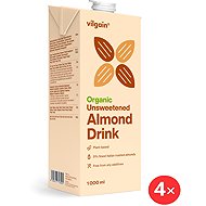 Vilgain Organic Almond Drink 4 x 1l - Plant-based Drink