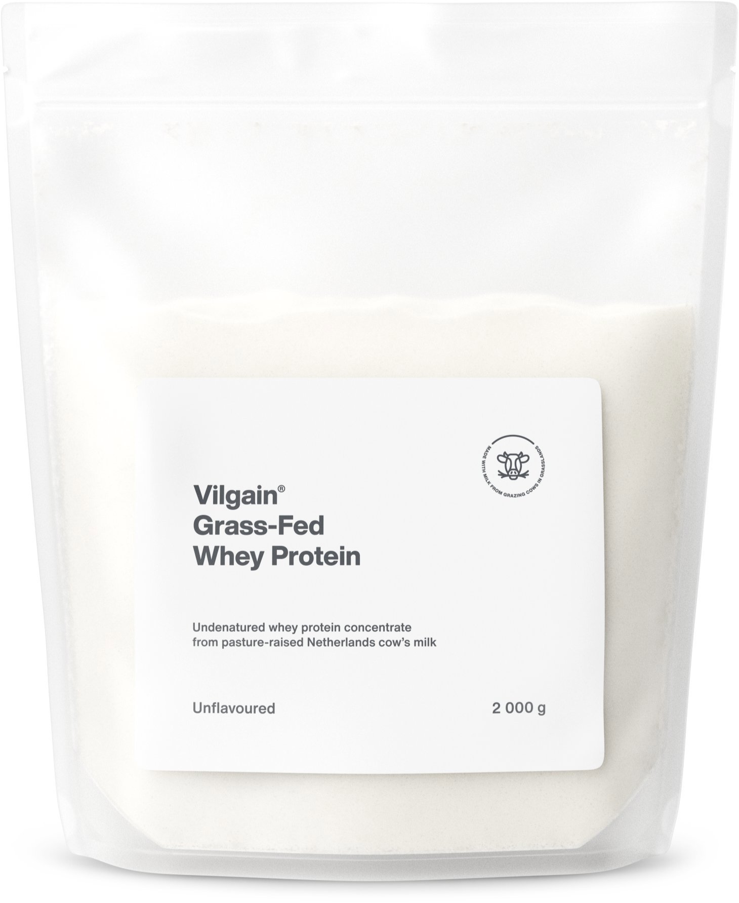 Vilgain Grass-Fed Whey Protein 2000 g unflavoured - Protein