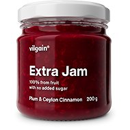 Vilgain Extra plum jam with cinnamon without added sugar 200 g - Jam
