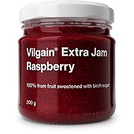 Vilgain Extra raspberry jam with birch sugar 200 g - Jam