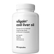 Vilgain Olej z tresčích jater 25 mm 60 kapslí - Omega 3