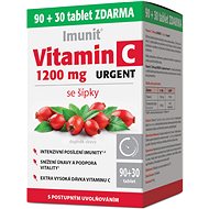 Imunit Vitamin C 1200 mg URGENT with rose hips 90+30 tablets - Vitamin C