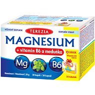 TEREZIA Magnézium + vitamín B6 a medovka 30 kapsúl + DARČEK Vitamín D3 1000 IU 30 toboliek - Magnézium