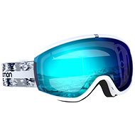 Salomon iYY White Glitch/Univ Mid Blue - Ski Goggles