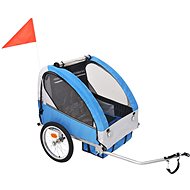 Shumee Bicycle trolley, 30 kg, grey and blue - Bicycle Trailer