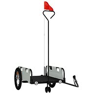 Shumee Bicycle Trolley 94189 grey, oxford fabric and iron - Bicycle Trailer