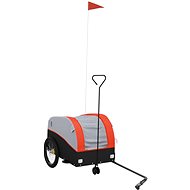 Shumee Bicycle Trolley 123 × 52 × 53 cm, 94138 black and orange, 30 kg, iron - Bicycle Trailer