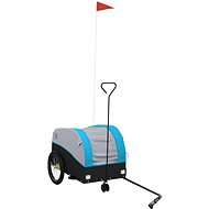 Shumee Bicycle trolley 123 × 52 × 53 cm, 94142 black and blue, 30 kg, iron - Bicycle Trailer