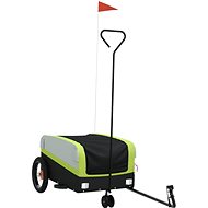 Shumee Bicycle trolley 122 × 53 × 53 cm, 94060 black and green, 30 kg, iron - Bicycle Trailer