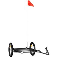 Shumee Bicycle trolley black 126 × 63 × 34 cm iron, 94205 - Bicycle Trailer