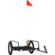 Shumee Bicycle trolley black 126 × 63 × 34 cm iron - Bicycle Trailer