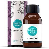 Viridian Elderberry Extract + Vitamin C 100 ml Organic - Dietary Supplement