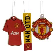 Manchester United: badge, jersey, license plate - Car Air Freshener