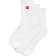 Wilson Quarter Top Sock Men's White, 3 pairs, size S - Socks