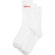 Wilson Crew Logo Sock Men's White, 3 pairs, size S - Socks