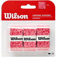 Wilson Absorbx Overgrip 3 Pack Red - Tennis Racket Grip Tape