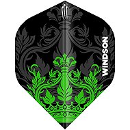 WINDSON Midnight Crown plastic flights, 9pcs - Dart Flights
