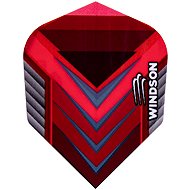 WINDSON flights, plastic, Rouge, 9 pcs, 150 microns - Dart Flights