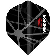 WINDSON Spider black plastic flights, 9pcs - Dart Flights