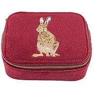 Wrendale Designs Embroidered Travel Jewellery Case Hare - Travel Case