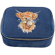 Wrendale Designs Embroidered Travel Jewellery Case Cow - Travel Case