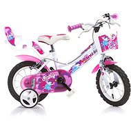 Dino Bikes white and pink 12" - Children's Bike