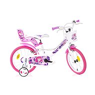 Dino bikes 166 RSN FAIRY White, pink print 16" - Children's Bike