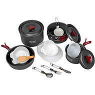 Acra C22 Camping utensil set alluminium for 3-4 persons - Camping Utensils