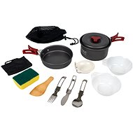 Acra C20 Camping utensil set alluminium for 1-2 persons - Camping Utensils