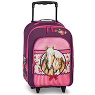 FABRIZIO Children's suitcase Horses size. S - Suitcase