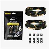 Xpand green camo non-lacing shoelaces - Shoe Laces