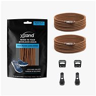 Tightening elastic laces Xpand brown - Shoe Laces