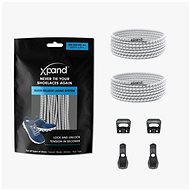 Tightening elastic laces Xpand light grey reflective - Shoe Laces