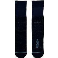 XPOOOS Essential Bamboo Blue/Black, méret 43-46 - Zokni