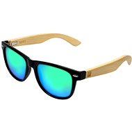 VeyRey Wooden Polarizing Square Conifer Green Glasses - Sunglasses
