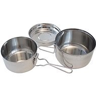 YATE Stainless steel dish Basic 3 pieces - Camping Utensils