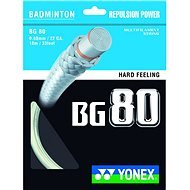 Yonex BG 80, White, 200m - Badminton Strings