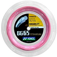 Yonex BG 65 Ti, 0,70mm, 200m, PINK - Badminton Strings