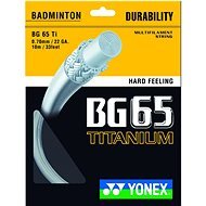 Yonex BG 65 Ti, 0,70mm, 10m, WHITE - Badminton Strings
