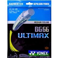 Yonex BG 66 ULTIMAX, 0,65 mm, 10 m, YELLOW - Bedmintonový výplet