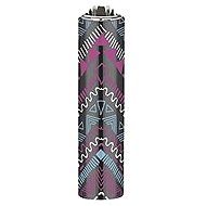 Flamagas S. A. Clipper MetalC. Azteca Chic, black pattern 3 - Lighter