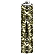Flamagas S. A. Clipper MetalC. Azteca Chic, black pattern 2 - Lighter