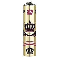 Flamagas S. A. Clipper MetalC. The Crown, gold crown pattern 2 - Lighter