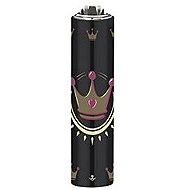 Flamagas S. A. Clipper MetalC. The Crown, black crown pattern 1 - Lighter