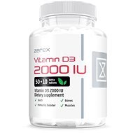 Zerex Vitamin D 2000 IU, 60 tablets - Vitamin D