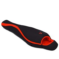 Zulu Ultralight 1400/175 cm sleeping bag, left, red/black - Sleeping Bag